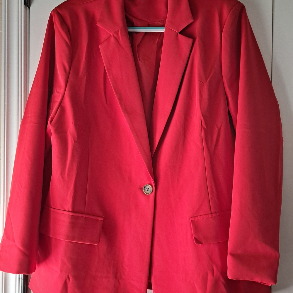 Amazon Women's Vibrant Red Blazer